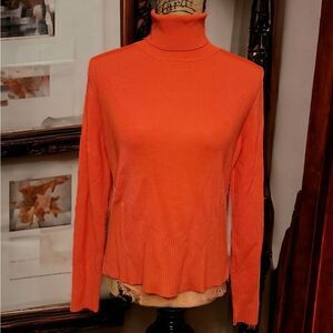 City Silk Stretch Knit Longsleeve Top Size M